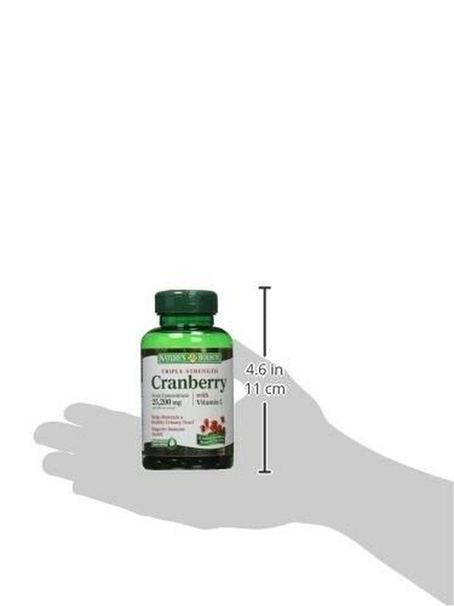 Nature'S Bounty Triple Strength Cranberry with Vitamin C, 25,200 Mg, 60 Softgels