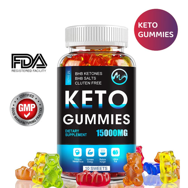 Minch Premium Keto Diet Pills 15,000Mg Supplement Bear Gummies for Men&Women Natural Weight Loss Products Ketogenic Diet Supplement,60 Capsules