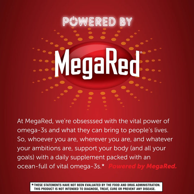 Megared Advanced Omega-3 Algae Oil Softgels (50 Count), Omega-3’S for Heart, Joints, Brain & Eye Health*