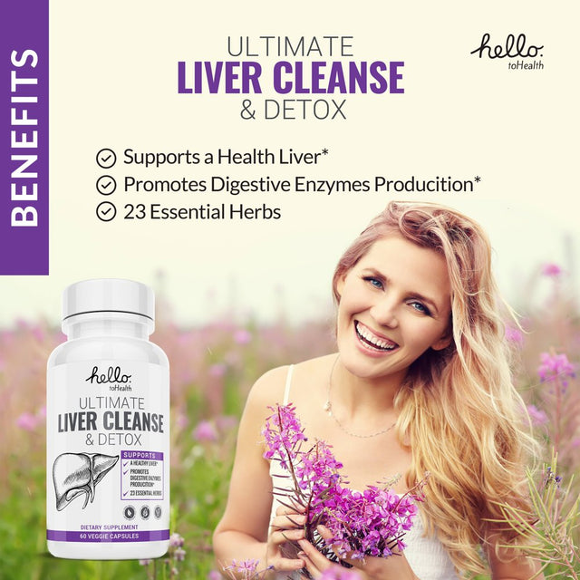 Complete Liver Support and Detox Cleanse Natural Liver Detox with Milk Thistle, Dandelion Extract, Artichoke, and Beet Root Â Liver Cleanse for Men and Women - 30-Day Cleanse (180 Capsules)