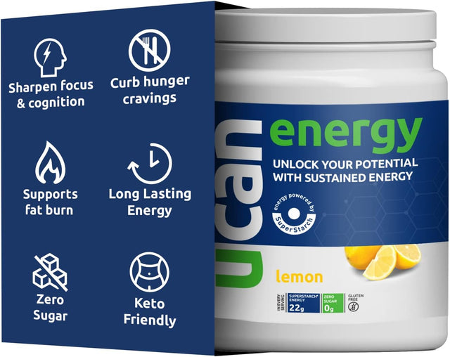 UCAN Orange, Cran Raz, & Lemon Keto Energy Powder - Sugar Free Pre Workout Powder for Men & Women Bundle - No Added Sugar, Soy-Free, Non-Gmo, Vegan, Gluten-Free, & Keto-Friendly