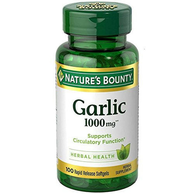 Nature'S Bounty Garlic 1000 Mg Softgels 100 Each