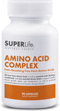 Amino Acid Complex - Fast Absorbing & Free Form Essential & Branched Chain Amino Acids Bcaas | Supports Muscle Growth, Strength & Recovery | Supplement - 90 Capsules