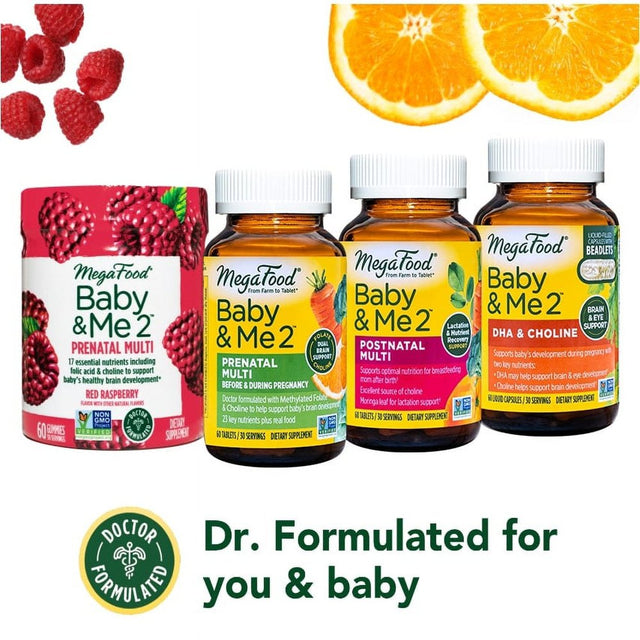 Megafood Baby Me 2 Prenatal Multi 120 Tabs Baby'S Brain Development *