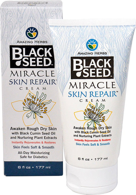 Amazing Herbs Black Seed Miracle Skin Repair Cream -- 6 Fl Oz