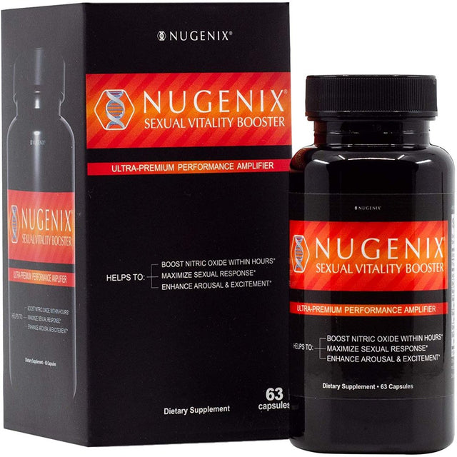 Nugenix Sexual Vitality Booster Ultra-Premium Performance Amplifier 63 Capsules