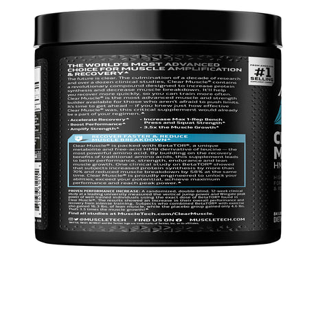 Muscletech Clear Muscle Post Workout Muscle Recovery with HMB Supplement Pill, 84Ct