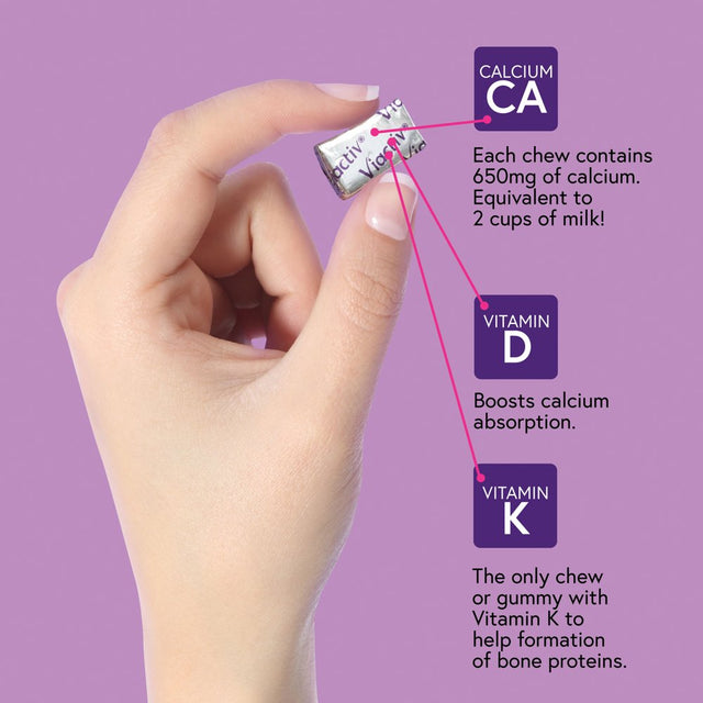Viactiv Calcium + Vitamin D Supplement Soft Chews, Milk Chocolate, 100 Ct
