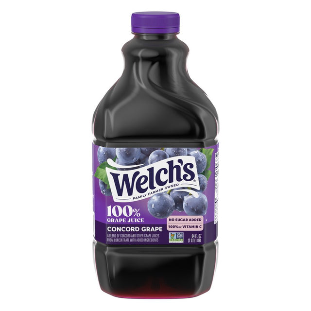 Welch'S 100% Grape Juice, Concord Grape, 64 Fl Oz Bottle