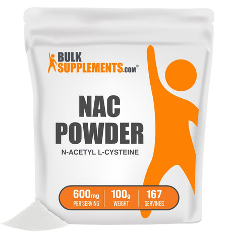 Bulksupplements.Com NAC (N-Acetyl L-Cysteine) Powder, 600Mg - Lung Support Supplement (100 Grams)