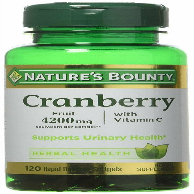 Nature'S Bounty 4200Mg W/ Vitamin C Treat Urinary Health, Cranberry, 120Ct