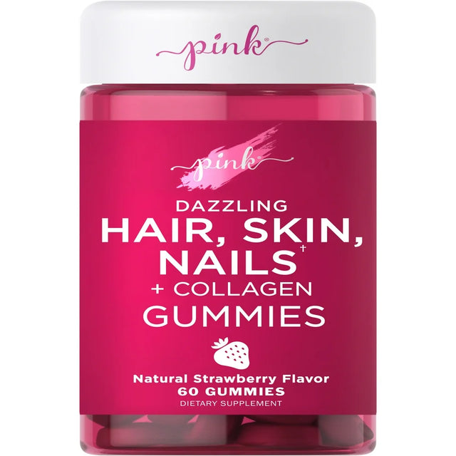 Pink Hair Skin Nails Gummies