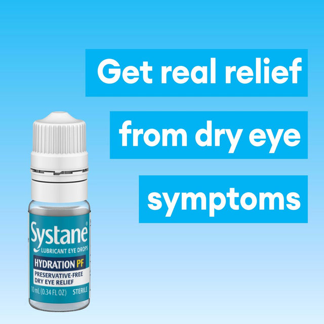 Systane Hydration Preservative Free Eye Drops for Dry Eyes, Twin Pack