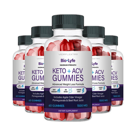 Biolyfe Keto - Bio Lyfe Keto+Acv Weight Loss Gummies (5 Pack)