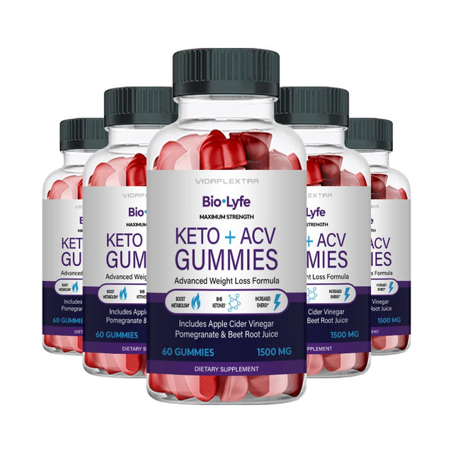 Biolyfe Keto - Bio Lyfe Keto+Acv Weight Loss Gummies (5 Pack)