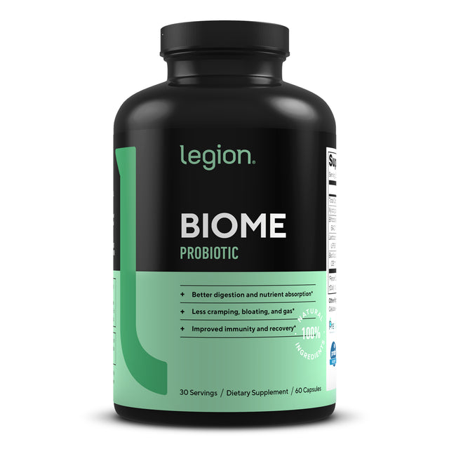 Legion Biome - 100% Natural Probiotic - Improves Health and Function of Digestive System