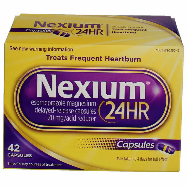 Nexium 24HR Capsules Acid Reducer, 20 Mg, 42 Ct