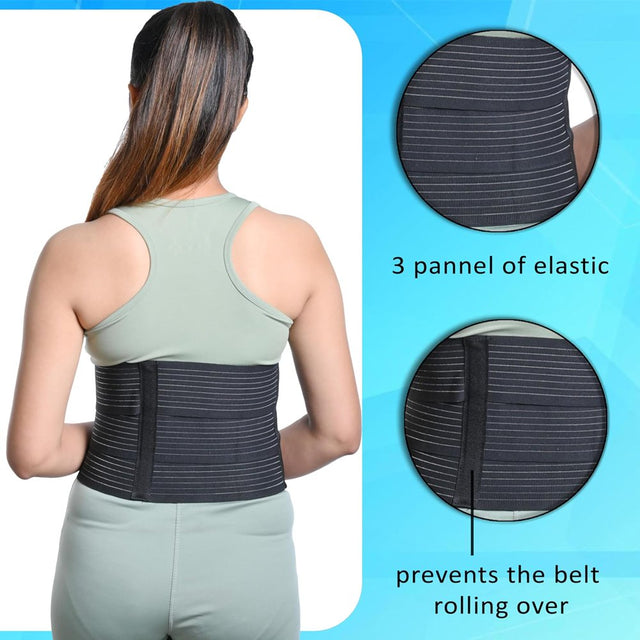 Wonder Care-Abdominal Binder Lower Waist Support Belt after C-Section Delivery for Women Slim Support Elastic Maternity Tummy Waist Belly Trimmer Fat Burner Post-Natal Operative Belt-L