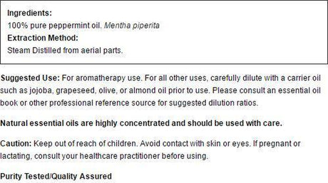 NOW Essential Oils, Peppermint Oil, Invigorating Aromatherapy Scent, Steam Distilled, 100% Pure, Vegan, Child Resistant Cap, 16-Ounce