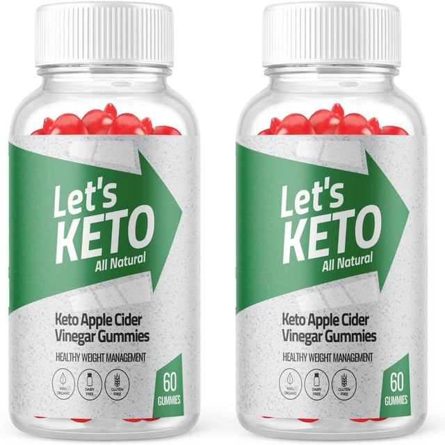 (2 Pack) Let'S Keto ACV Gummies - Supplement for Weight Loss - Energy & Focus Boosting Dietary Supplements for Weight Management & Metabolism - Fat Burn - 120 Gummies