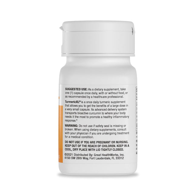 Turmericxl Joint Support & Supports Healthy Inflammatory Response - Delivers 45X More Curcumin - High Absorption - Gluten-Free – 250Mg, 30 Veggie Capsules