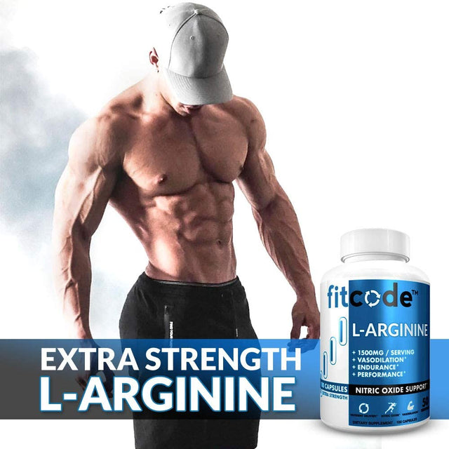 Pure Extra Strength L-Arginine Hcl 1500Mg, Nitric Oxide Supplement for Vascularity, Pumps, Endurance, Performance, Muscle Growth, Energy, Powerful N.O. Muscle Pump Capsules (50 Servings)