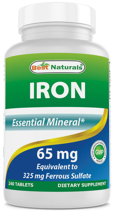 Best Naturals Iron 65 Mg 240 Tablets