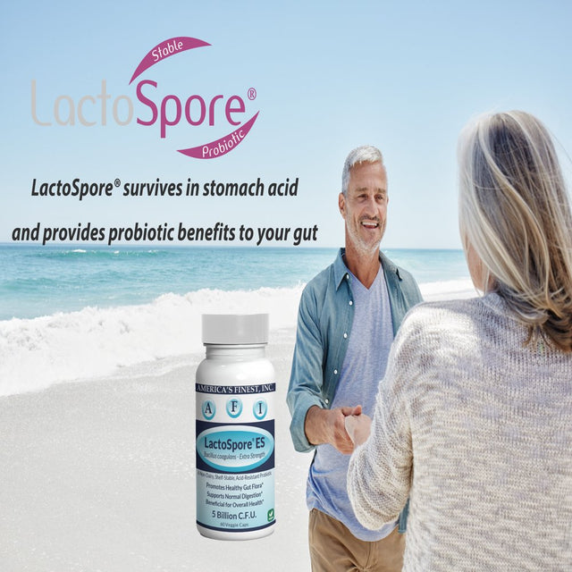 AFI Lactospore | Bacillus Coagulans, Probiotic Support - Digestive | Immune Support | Vaginal Health | Healthy Mood | 5 Billion per Capsule