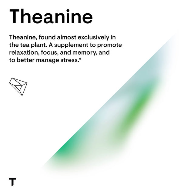 Thorne Theanine, 200Mg of L-Theanine, Support a Healthy Stress Response, Relaxation, and Focus, Increases Brain Alpha-Wave Production, 90 Capsules