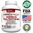 Miraclemulti Women'S Multivitamin - Female Support Formula and B Vitamins for Women, Immune Support, Antioxidant Complex, Non-Gmo - 60 Capsules