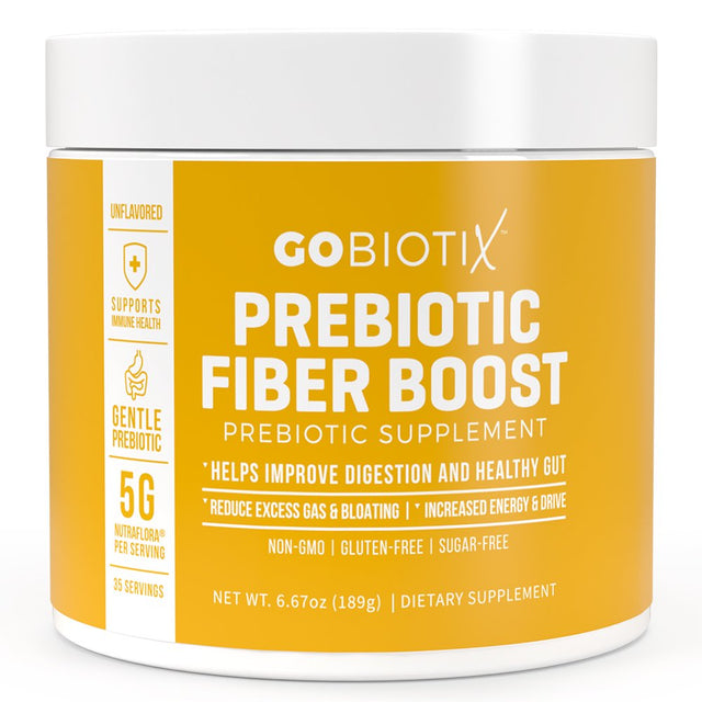 Fiber Boost Powder by Gobiotix | Digestive Regularity | Prebiotic Supplement