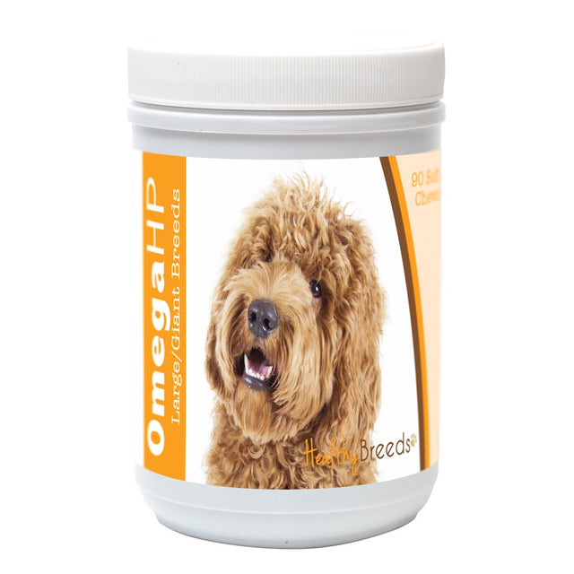 Healthy Breeds Labradoodle Omega HP Fatty Acid Skin and Coat Support Soft Chews