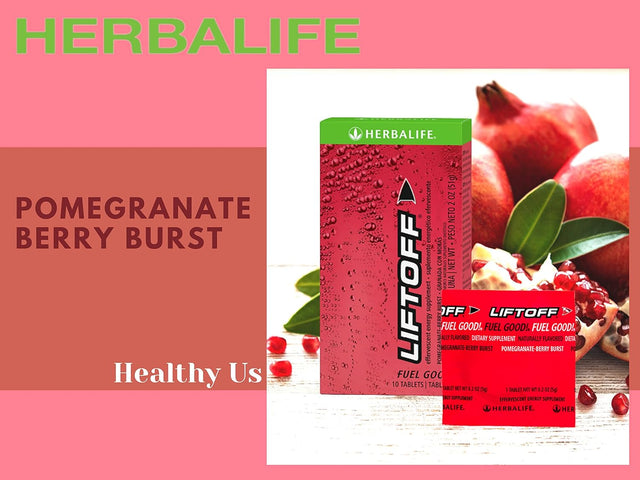 Herbalife Nutrition LIFTOFF Energy Tablets - Pomegranate-Berry - Naturally Flavored Dietary Supplements - Energy Booster, Clears Minds. 60 Tablets