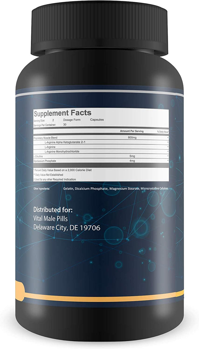 Z Vital Max N02 - Alpha XR Bloodflow Expand - Expand Veins and Tissues with Increased Blood Flow - Made with Potently Sourced L-Argenine a Natural Vasodialator - Great for Preworkout or Pre Activity