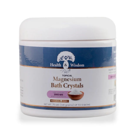 Health and Wisdom - Magnesium Bath Crystals- .75 Lbs.