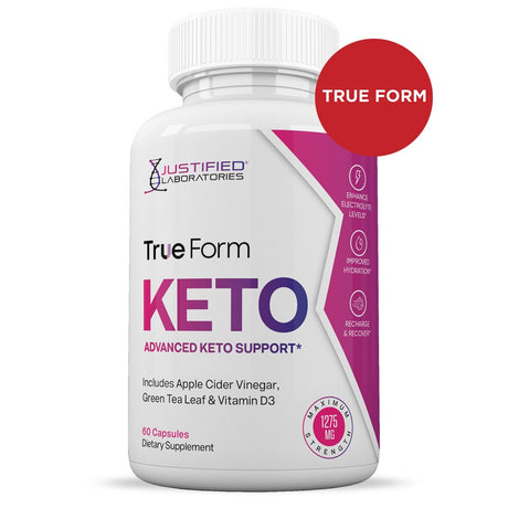 (10 Pack) True Form Keto ACV Pills 1275Mg Alternative to Gummies Dietary Supplement 600 Capsules