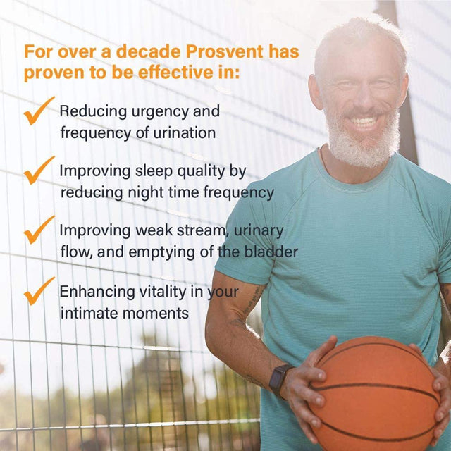 Prosvent – Natural Prostate Health Supplements for Men – Clinically Tested Ingredients - Saw Palmetto, Pygeum, Lycopene, Stinging Nettle, Beta Sitosterol, Pumpkin Seed Oil. 1 Month Supply