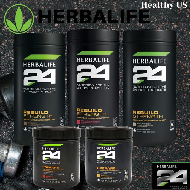 HERBALIFE24 Rebuild Strength: Vanilla Ice Cream (1000 G), Nutrition for the 24-Hour Athlete, Rebuild Lean Muscle, Support Immune Function, Natural Flavor, No Artificial Sweetener, 1000G