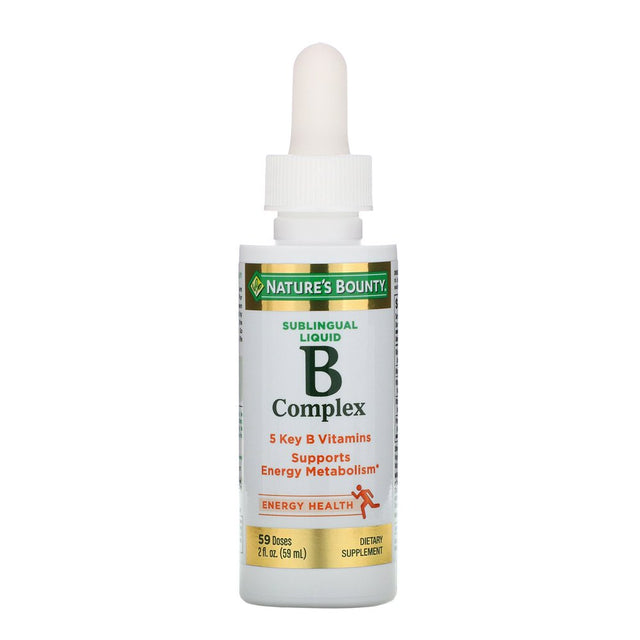 Nature'S Bounty Vitamin B Complex Sublingual Liquid 2 Oz (Pack of 4)