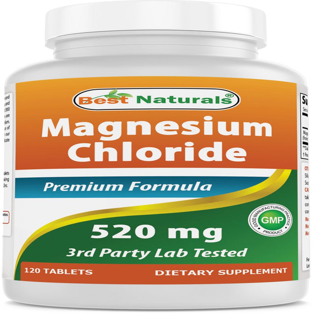 Best Naturals Magnesium Chloride 520 Mg 120 Tablets