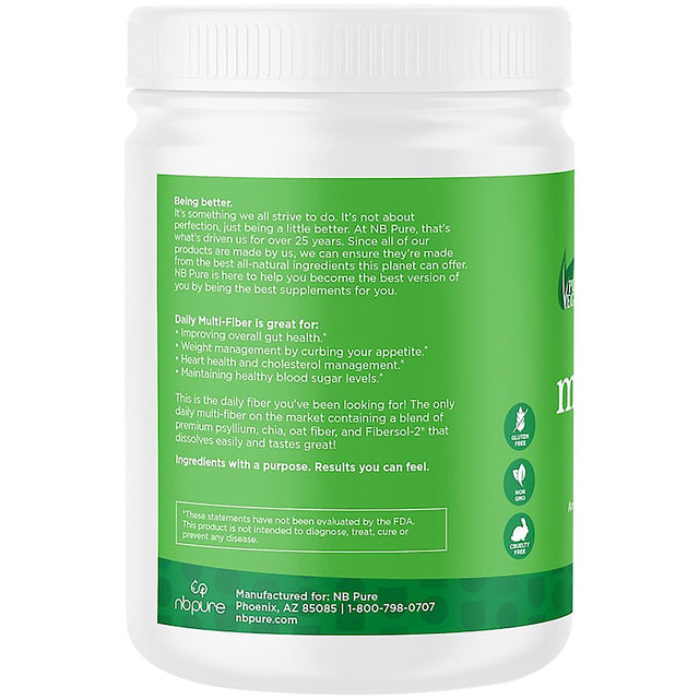 Daily Multi-Fiber Powder with Probiotics - Coconut Lime (60 Servings)