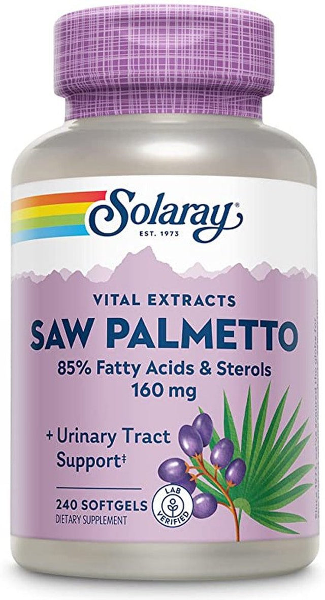 Solaray Saw Palmetto Berries -- 160 Mg - 240 Softgels