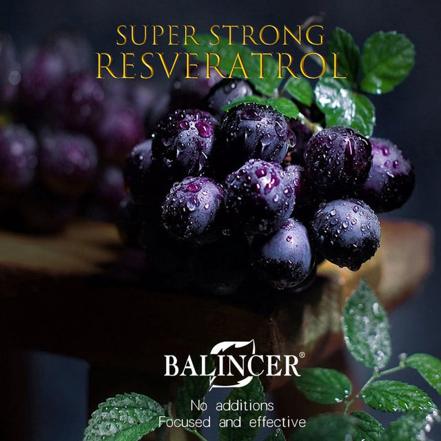 Balincer 100% Natural Resveratrol - Antioxidant Supplement, Trans-Resveratrol Pills for Heart Health and Pure, Trans-Resveratrol and Polyphenols