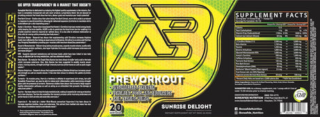 Boneafide Preworkout (Sunrise Delight)