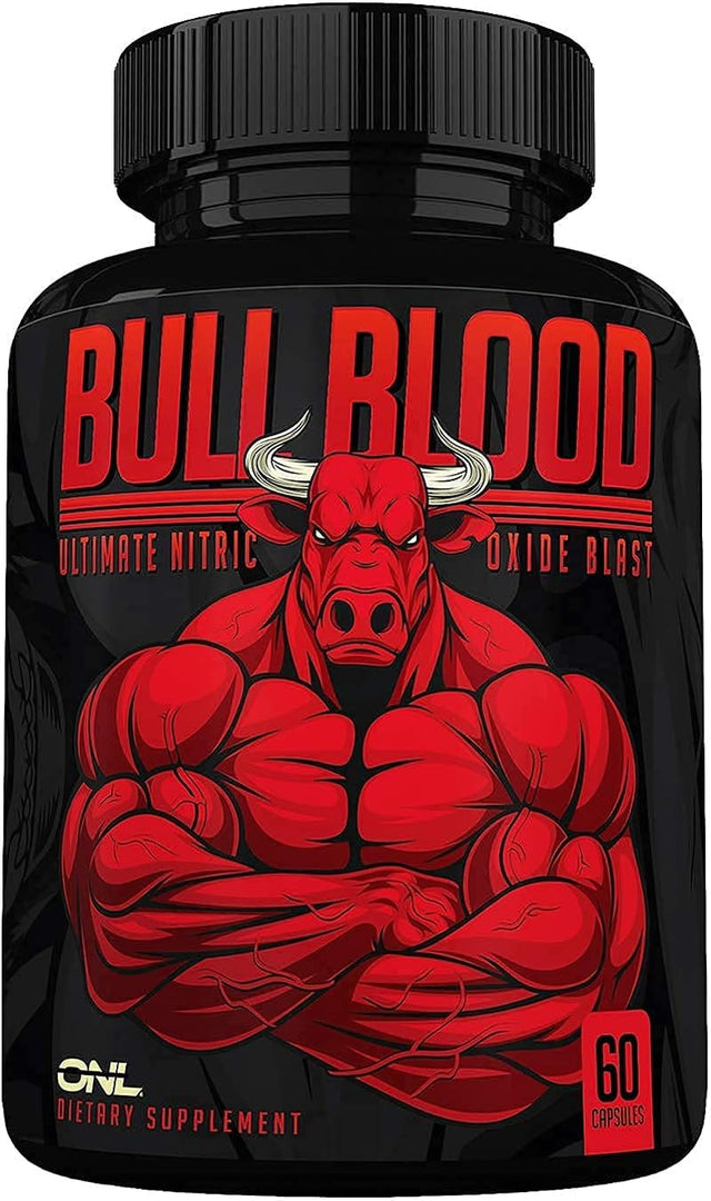 Bull Blood Ultimate Energy Boost - Extra Strength Energy, Focus, Blood Flow with Nitric Oxide, Creatine, Lion'S Mane, Effective Pre Workout and Nitric Oxide Booster for Men and Women