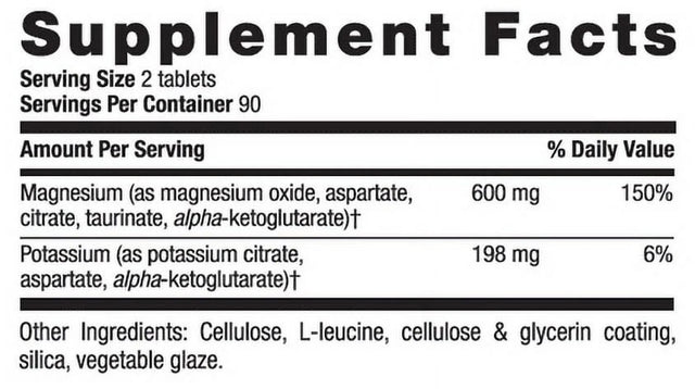 Country Life Magnesium-Potassium-Aspartate 180 Tablet