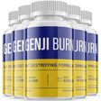 (5 Pack) Genji Burn - Keto Weight Loss Formula - Energy & Focus Boosting Dietary Supplements for Weight Management & Metabolism - Advanced Fat Burn Raspberry Ketones Pills - 300 Capsules