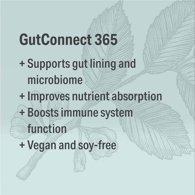 Gut Connect 365 Chocolate Coconut Digestive Health and Gut Integrity Support, 9.6 Oz