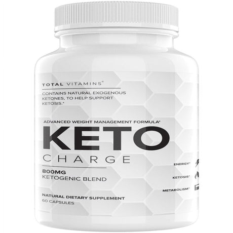 Keto Charge Keto Diet Pills BHB Advanced Weight Loss Ultra Boost Keto Fat Burner 60 Capsules