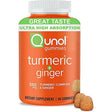 Qunol Turmeric and Ginger Gummies, Gummy with 500Mg Turmeric + 50Mg Ginger, Joint Support Supplement, Ultra High Absorption, Vegan, Gluten Free, 1 Month Supply 60Ct